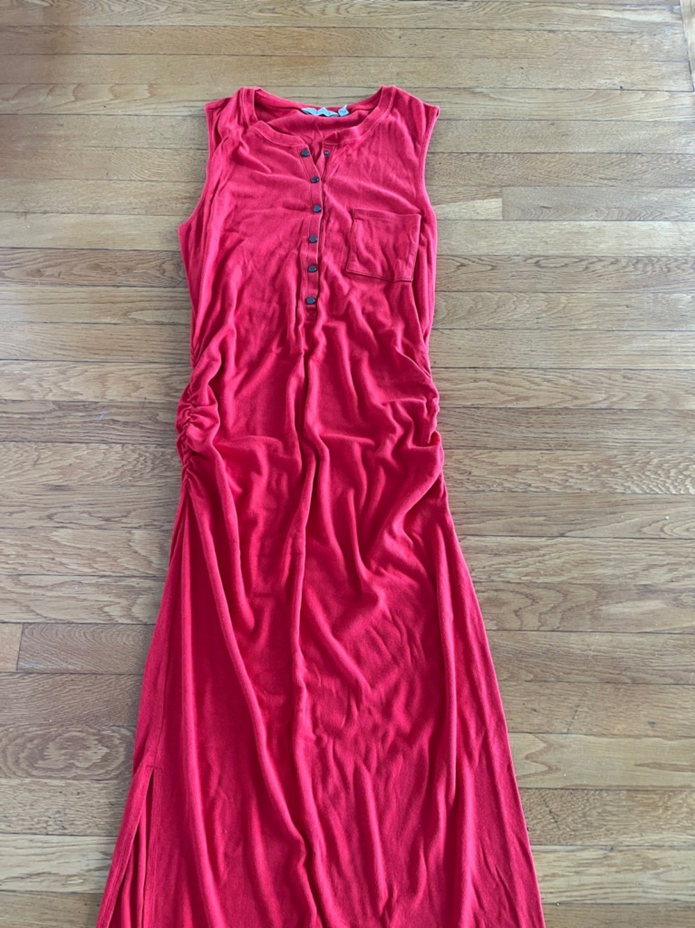Athleta Bright Red Sleeveless Maxi Dress - Picture 4 of 9